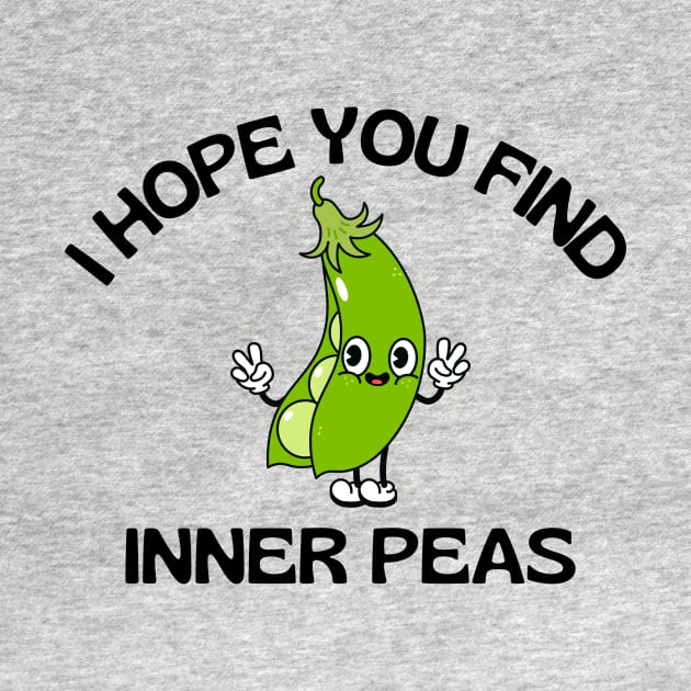 I Hope You Find Inner Peas | Cute Peas Pun by Allthingspunny